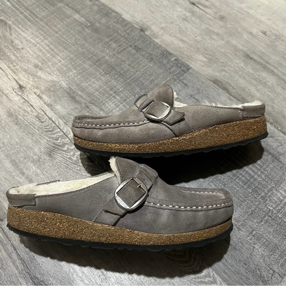 Birkenstock Women's Gray Moccasins - Picture 4 of 5